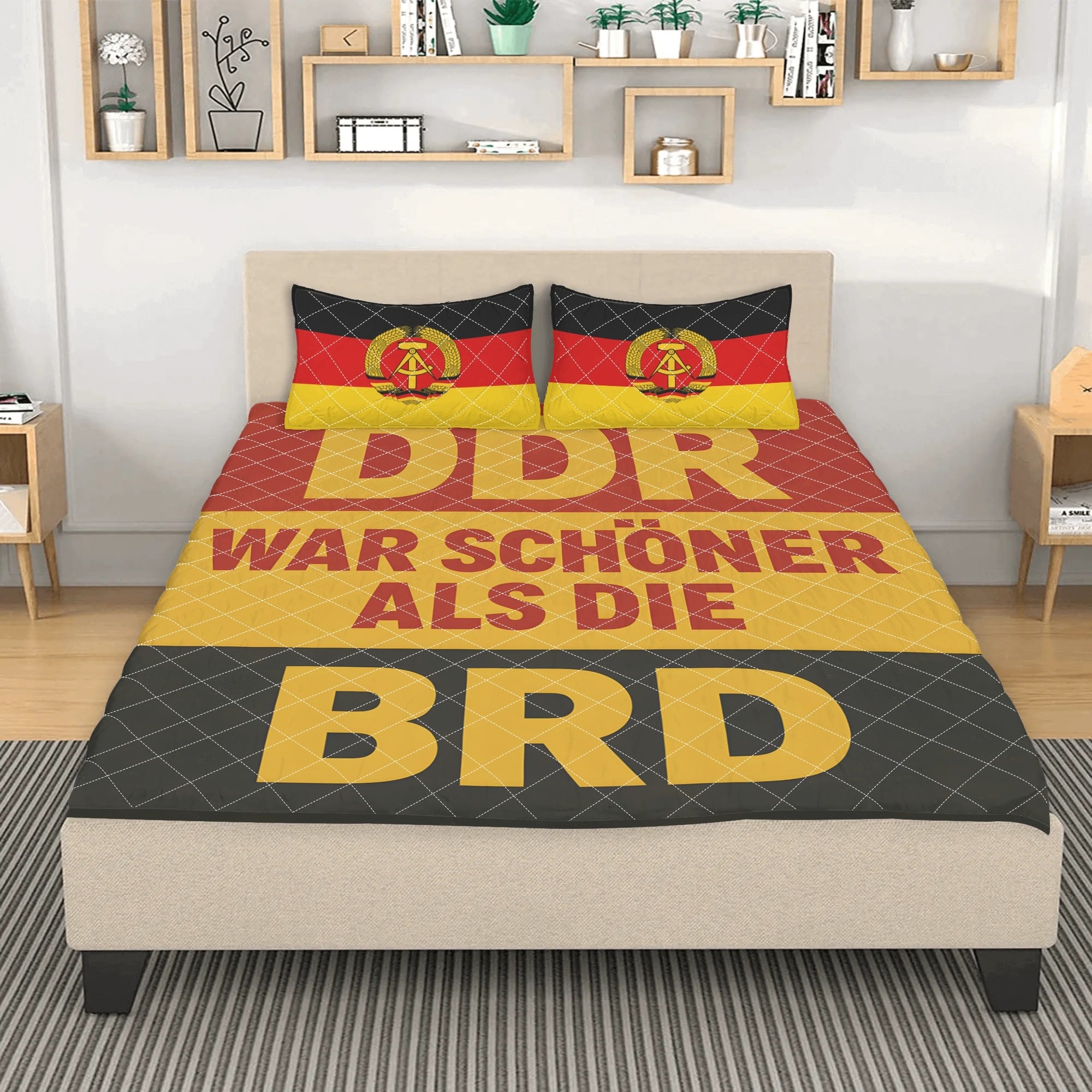 DDR schöner als BRD Bettwäsche