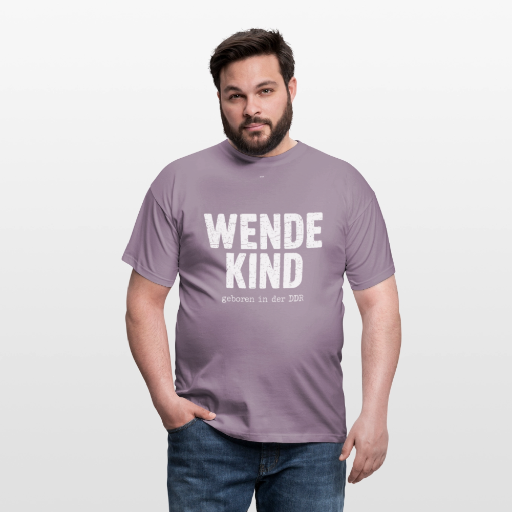 WENDEKIND – Geboren in der DDR | Statement T-Shirt (Unisex) - purple-grey