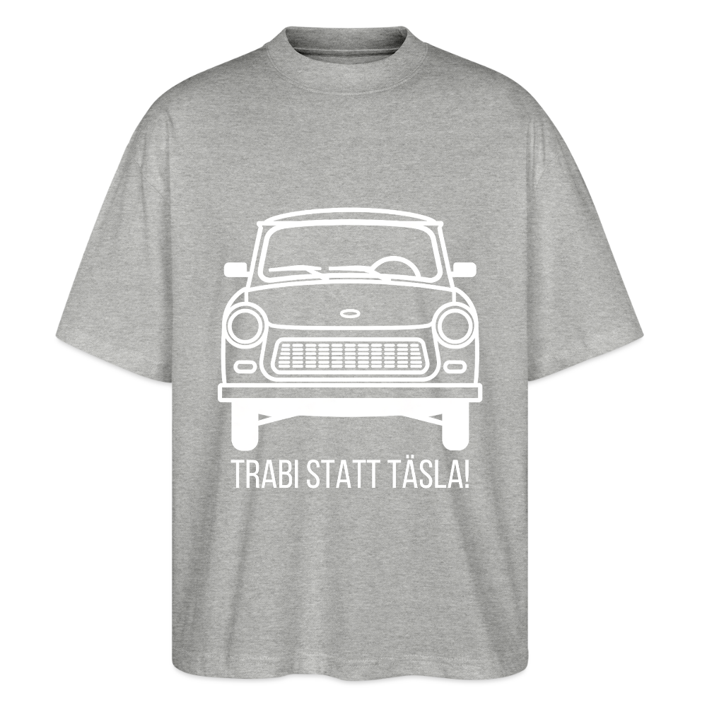 Trabi statt Täsla – T-Shirt mit DDR-Motiv - heather grey