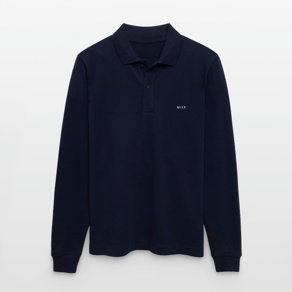 Stanley/Stella Organic Unisex Long-Sleeved Polo Shirt Prepster - navy