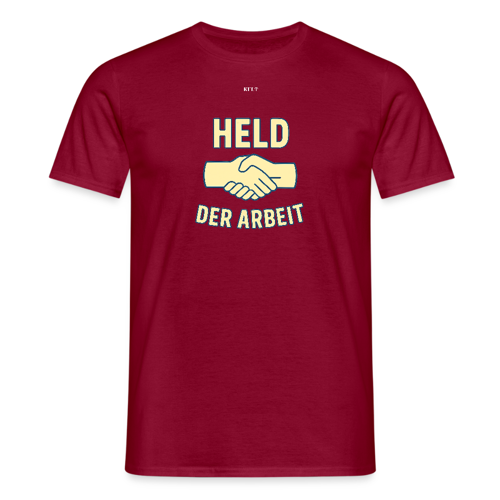 Held der Arbeit – DDR-Ehrentitel zum Anziehen (Unisex Shirt) - brick red