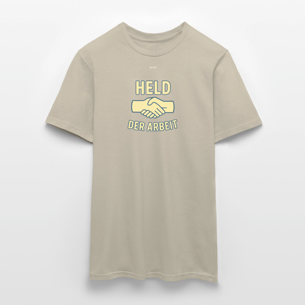 Held der Arbeit – DDR-Ehrentitel zum Anziehen (Unisex Shirt) - sand beige
