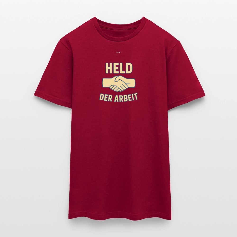 Held der Arbeit – DDR-Ehrentitel zum Anziehen (Unisex Shirt) - brick red