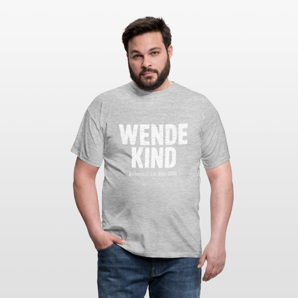 WENDEKIND – Geboren in der DDR | Statement T-Shirt (Unisex) - heather grey