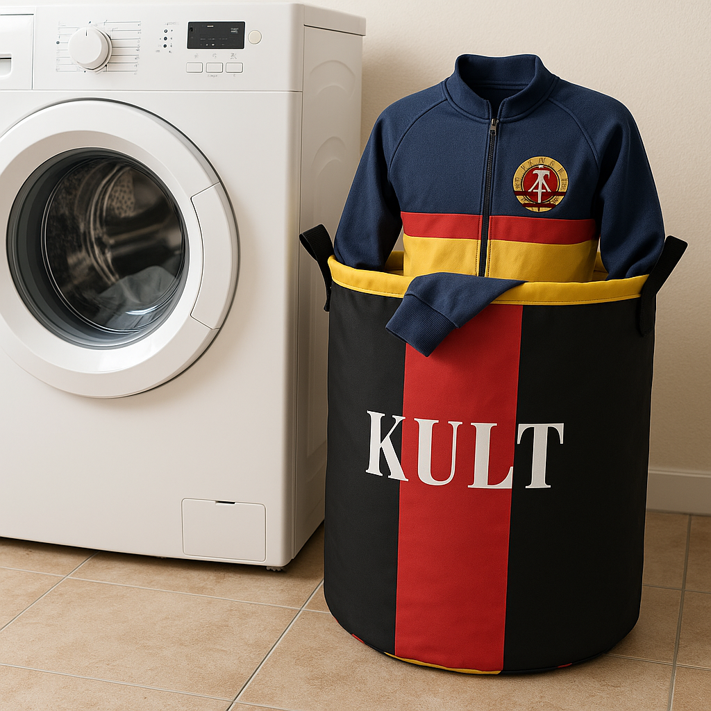 DDR Wäschekorb mit Wappen & KULT Schrift