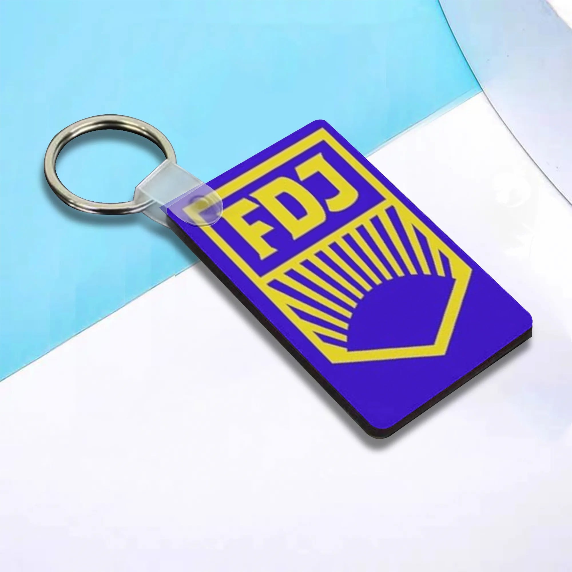 FDJ Schlüsselanhänger – FDJ & DDR Flagge auf beiden Seiten