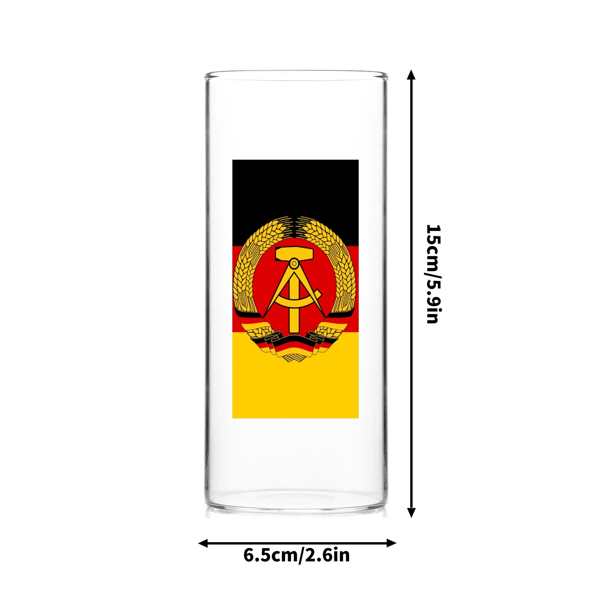 DDR-Glas mit Staatswappen