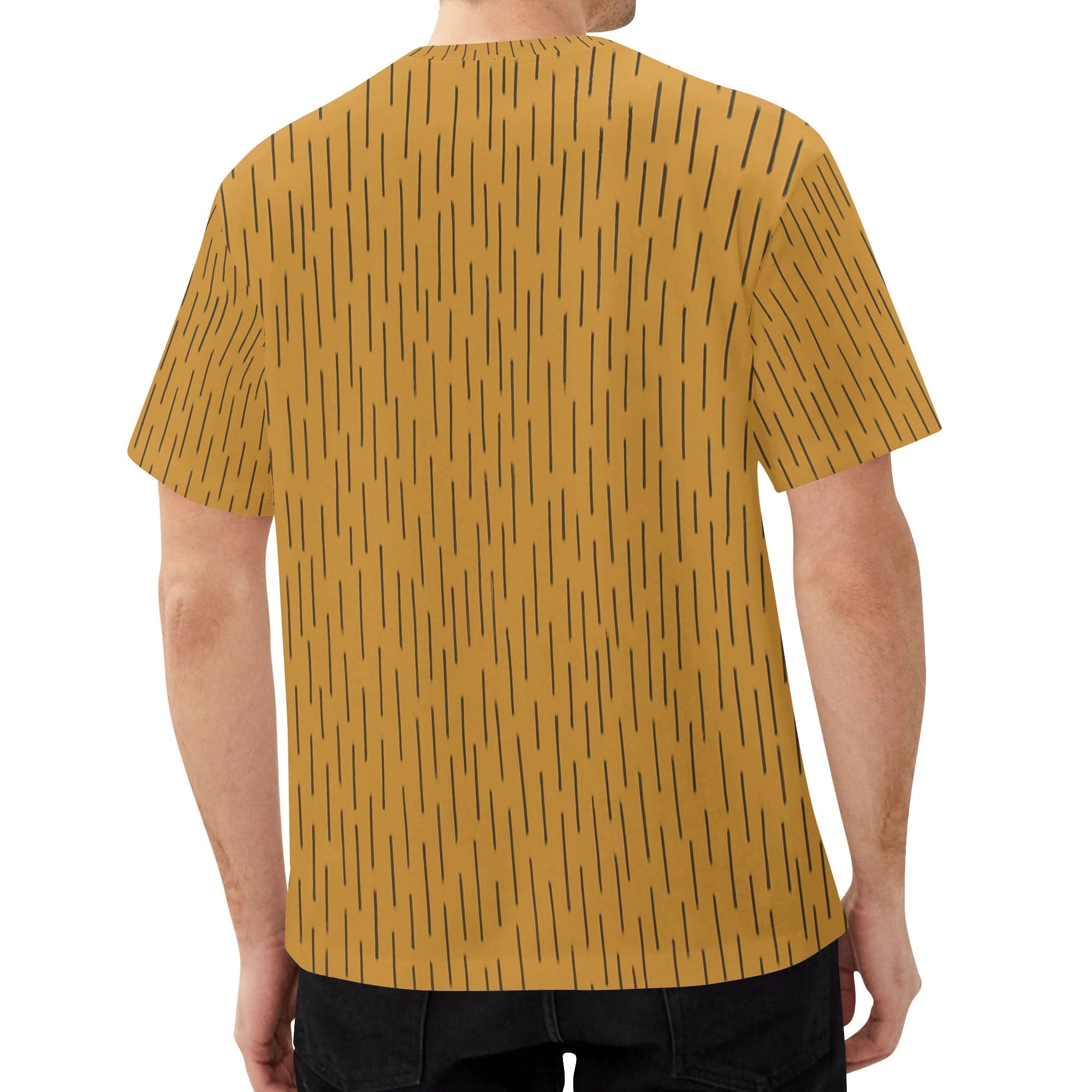 Einstrich-keinstrich T-Shirt Senfgelb – DDR Tarnmuster Streetwear