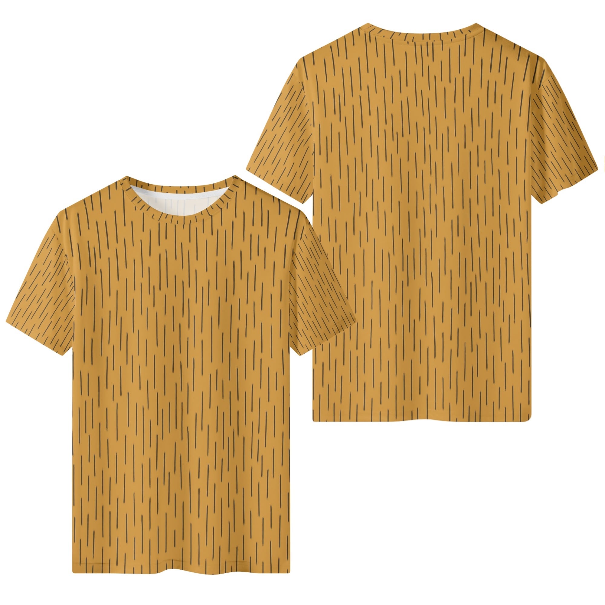 Einstrich-keinstrich T-Shirt Senfgelb – DDR Tarnmuster Streetwear