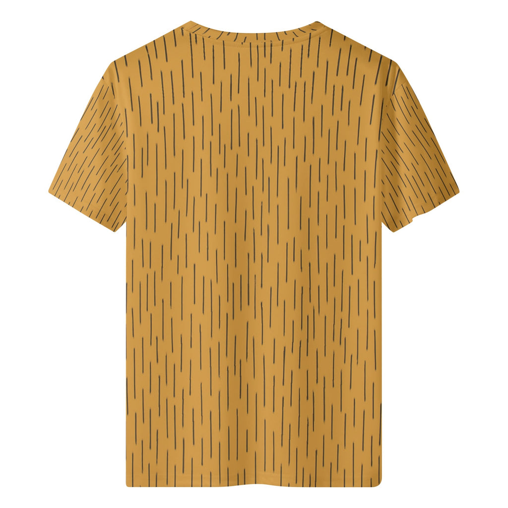 Einstrich-keinstrich T-Shirt Senfgelb – DDR Tarnmuster Streetwear