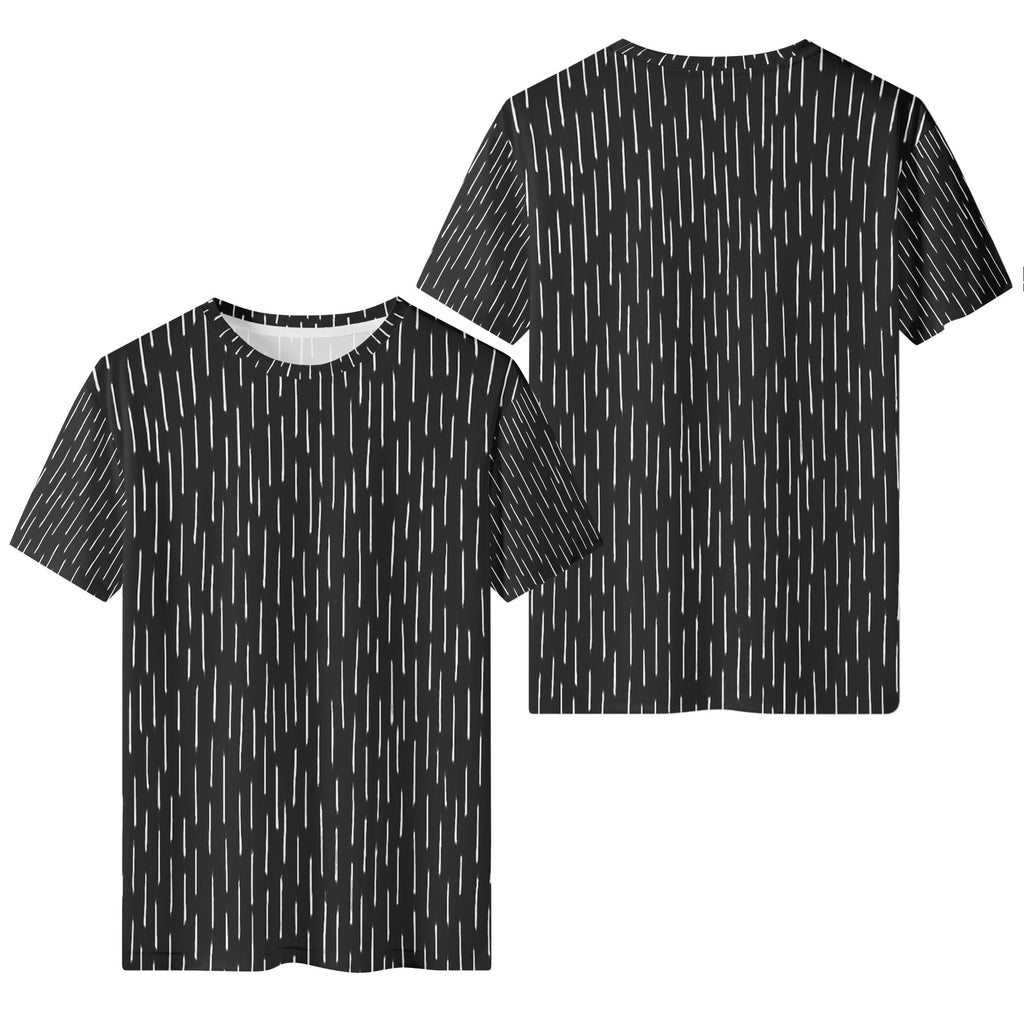 Einstrich-keinstrich T-Shirt Schwarz – DDR Tarnmuster als monochromes Statement