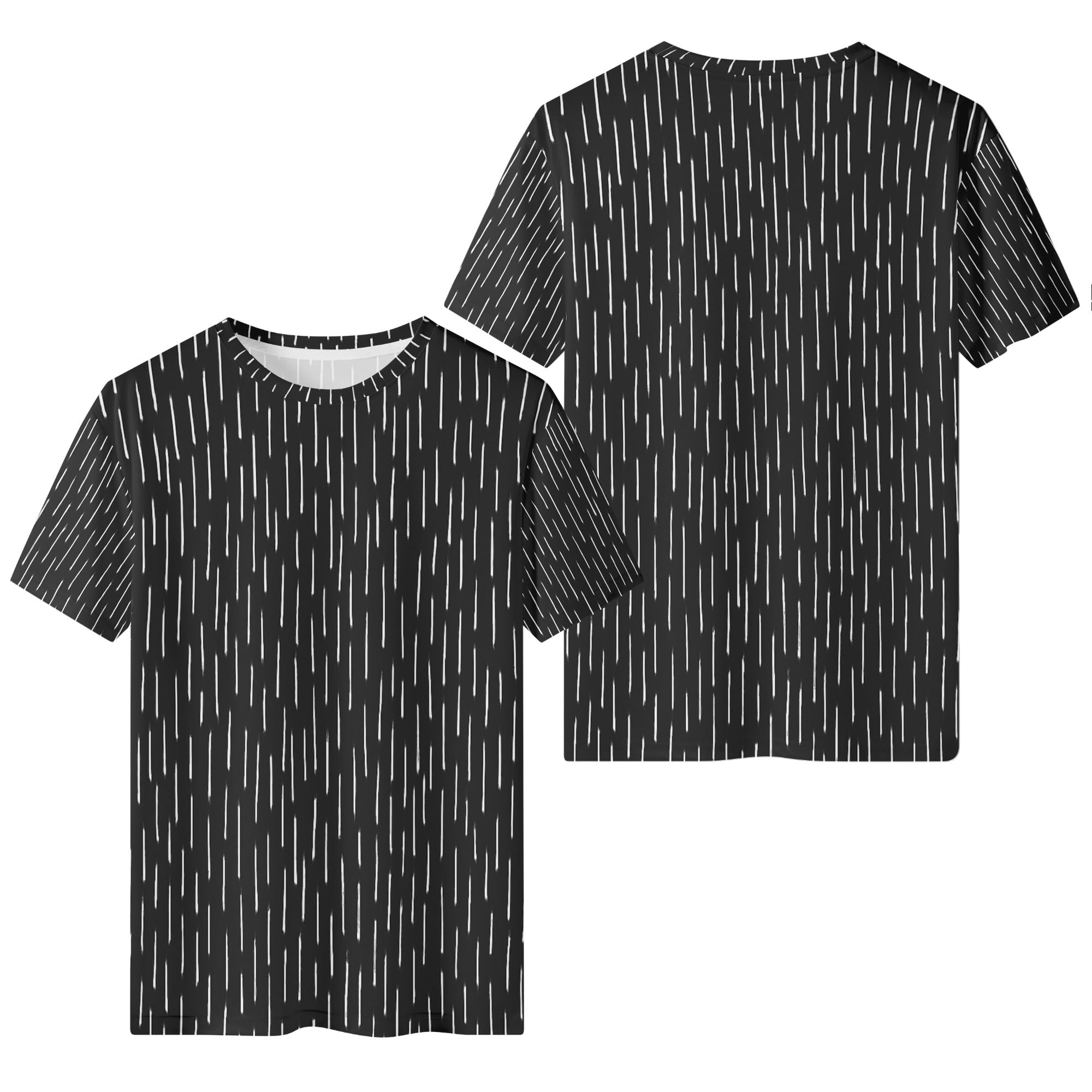 Einstrich-keinstrich T-Shirt Schwarz – DDR Tarnmuster als monochromes Statement