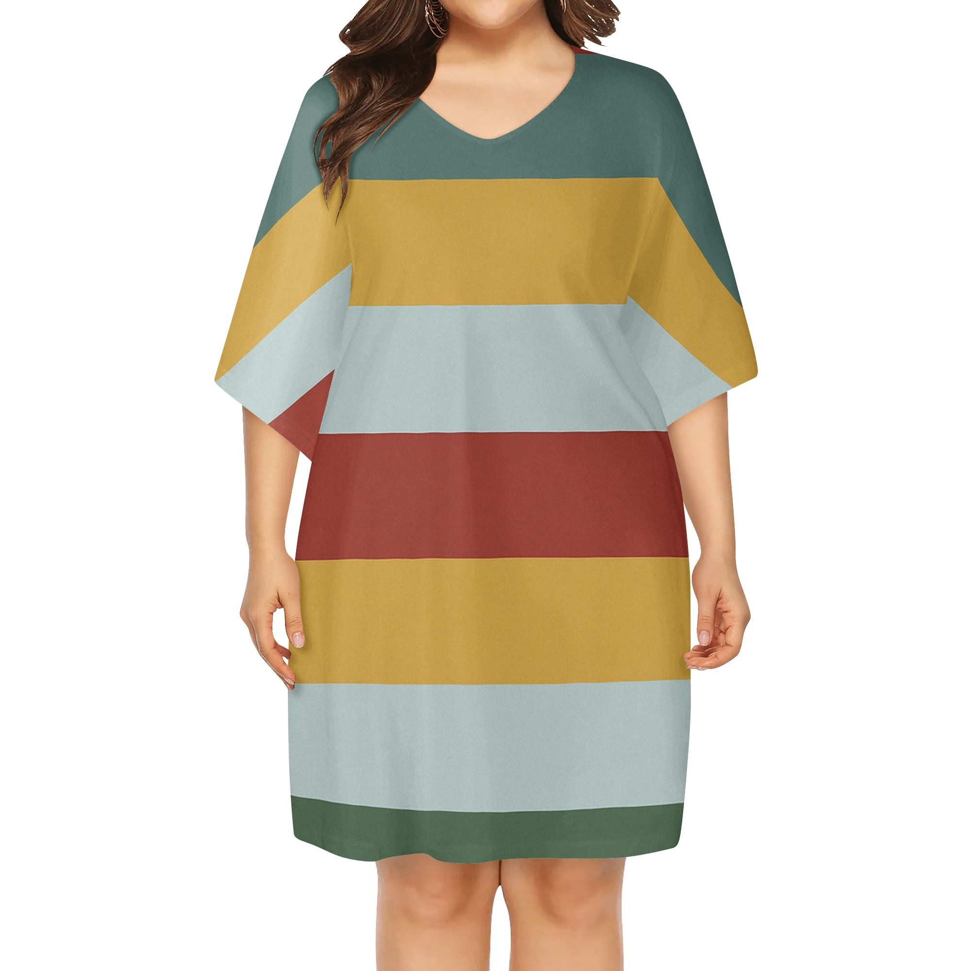 Hauskleid Streifenlotte – Sozialistischer Chic für jede Figur
