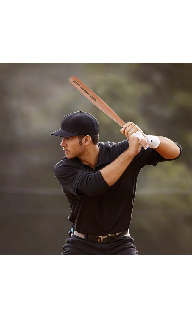 Mini-Baseballschläger Holz Graviert