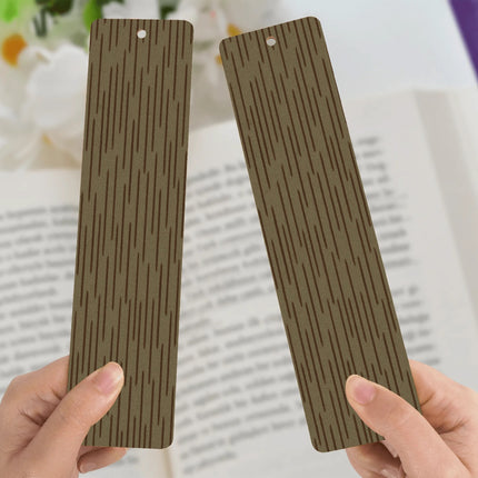 Lesezeichen Holz Strichtarn