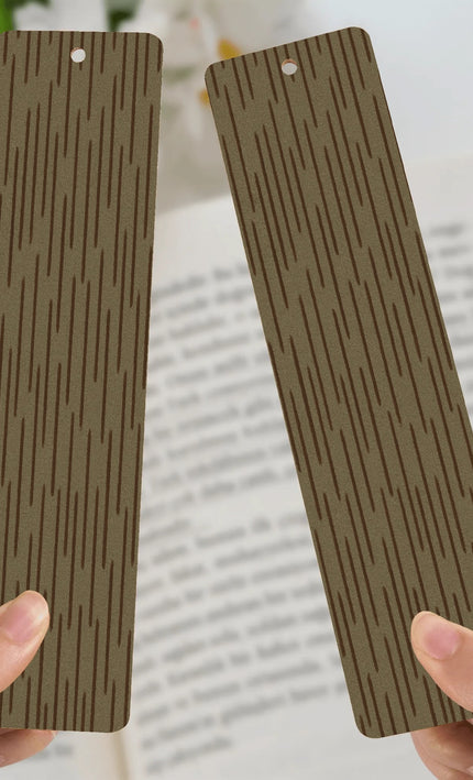 Lesezeichen Holz Strichtarn