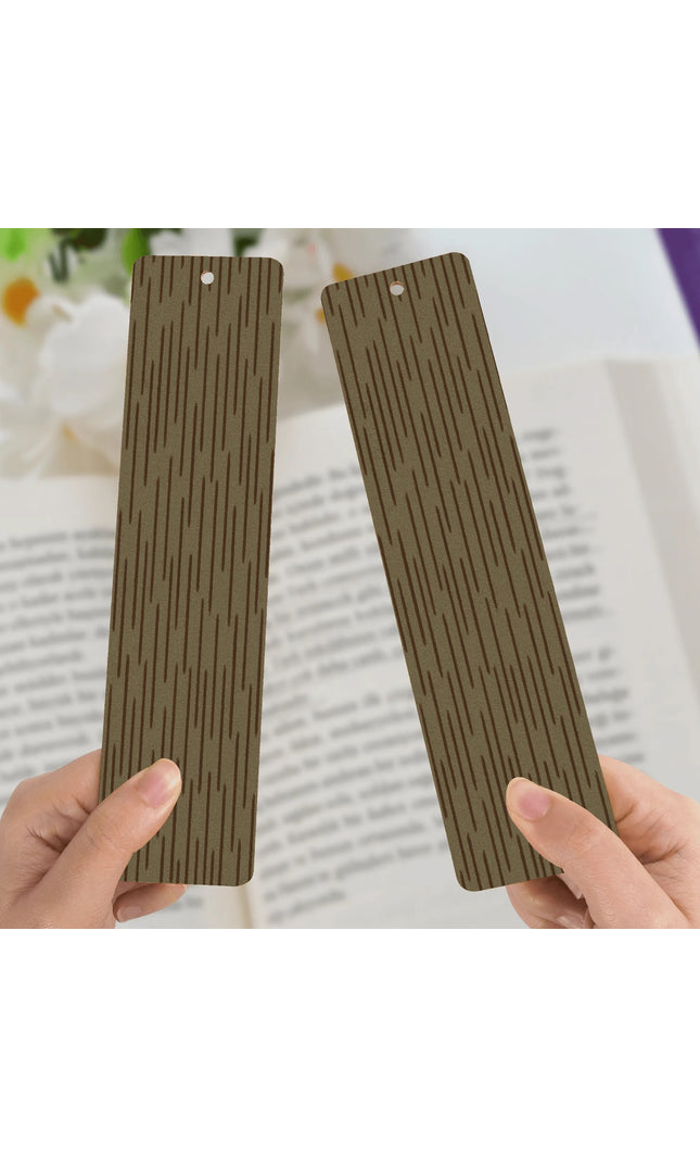 Lesezeichen Holz Strichtarn