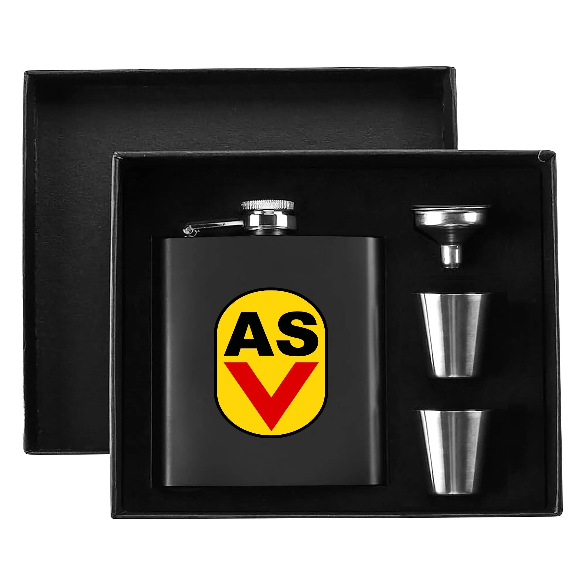 ASV Edelstahl Flachmann-Set 200 ml Geschenkbox