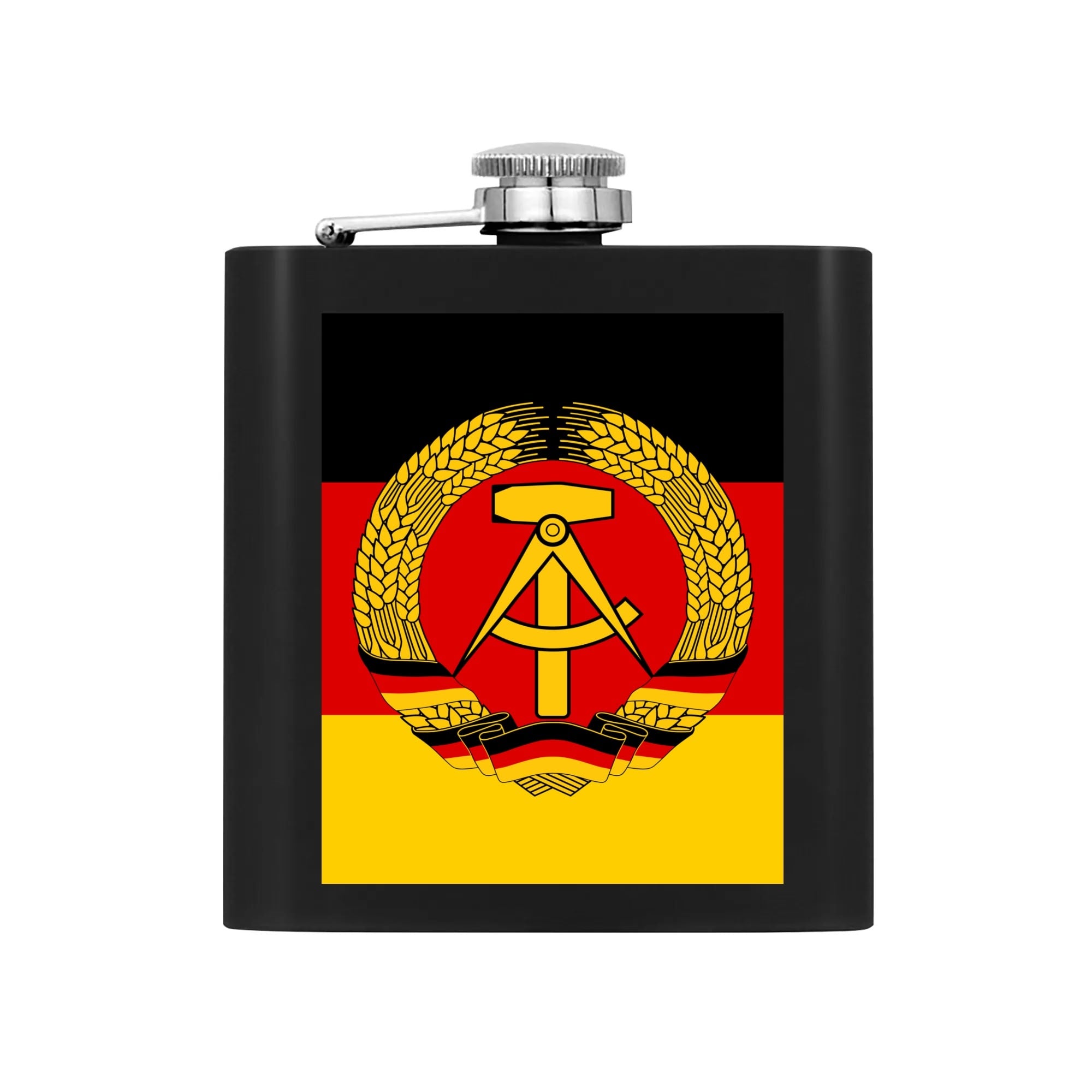 DDR Flachmann-Set 200 ml Schwarz