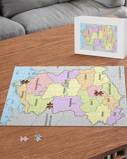 DDR Landkarte Puzzle