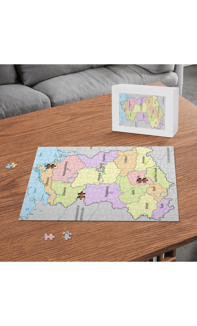 DDR Landkarte Puzzle