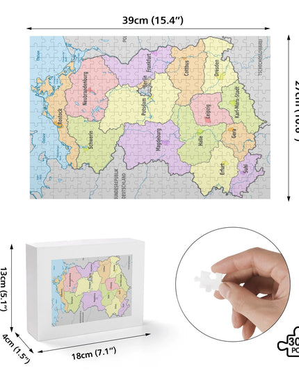 DDR Landkarte Puzzle