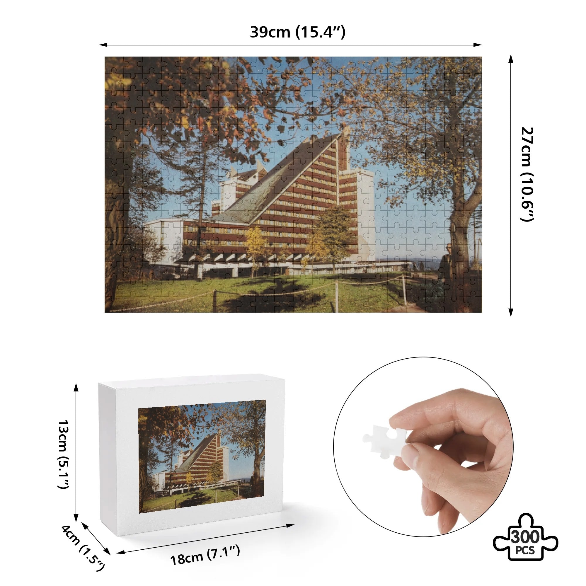 DDR Puzzle – FDGB Erholungsheim Berghotel Oberhof – 300 Teile Nostalgie