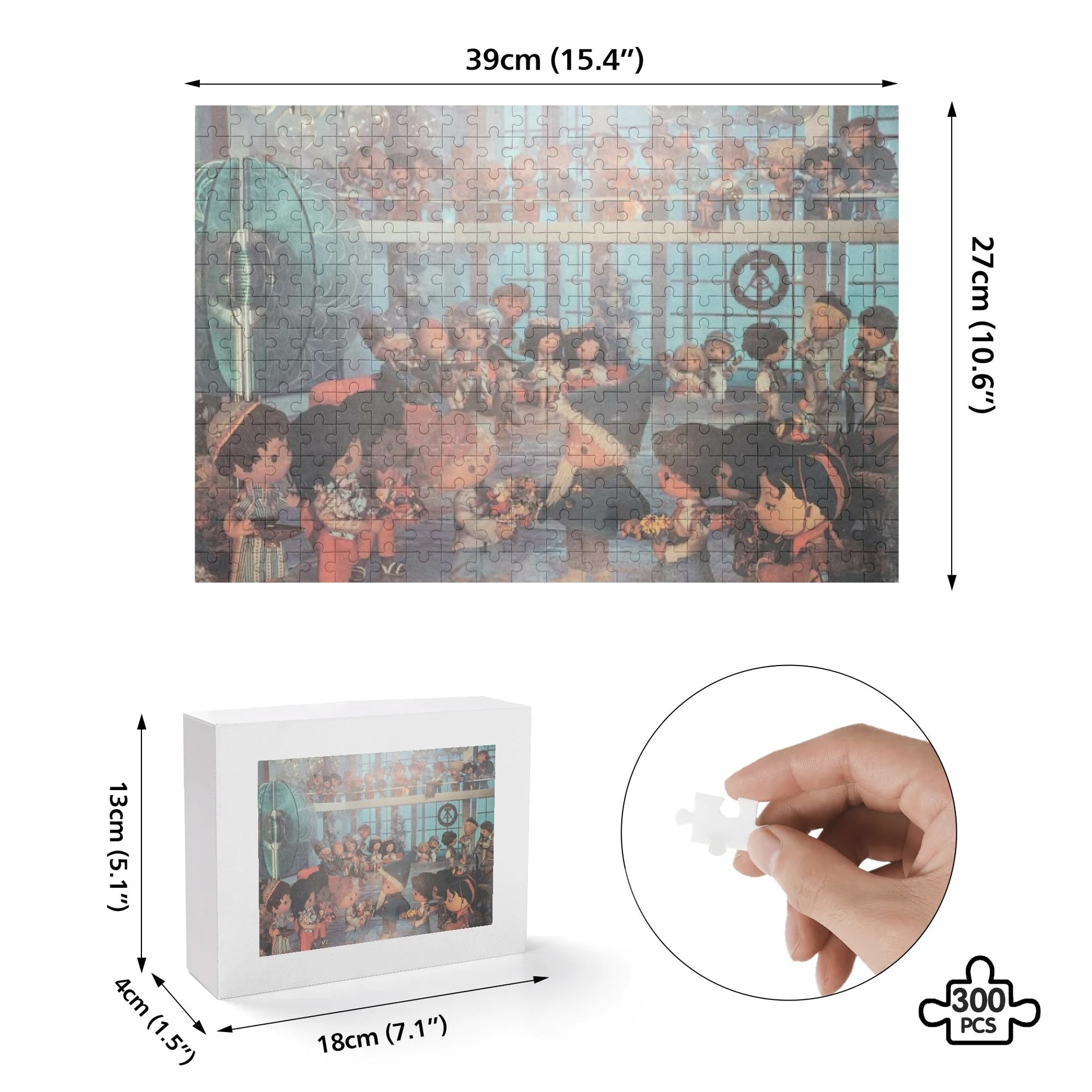 DDR Puzzle – Sandmännchen auf Weltraumreise – 300 Teile Kinderfernsehen Nostalgie