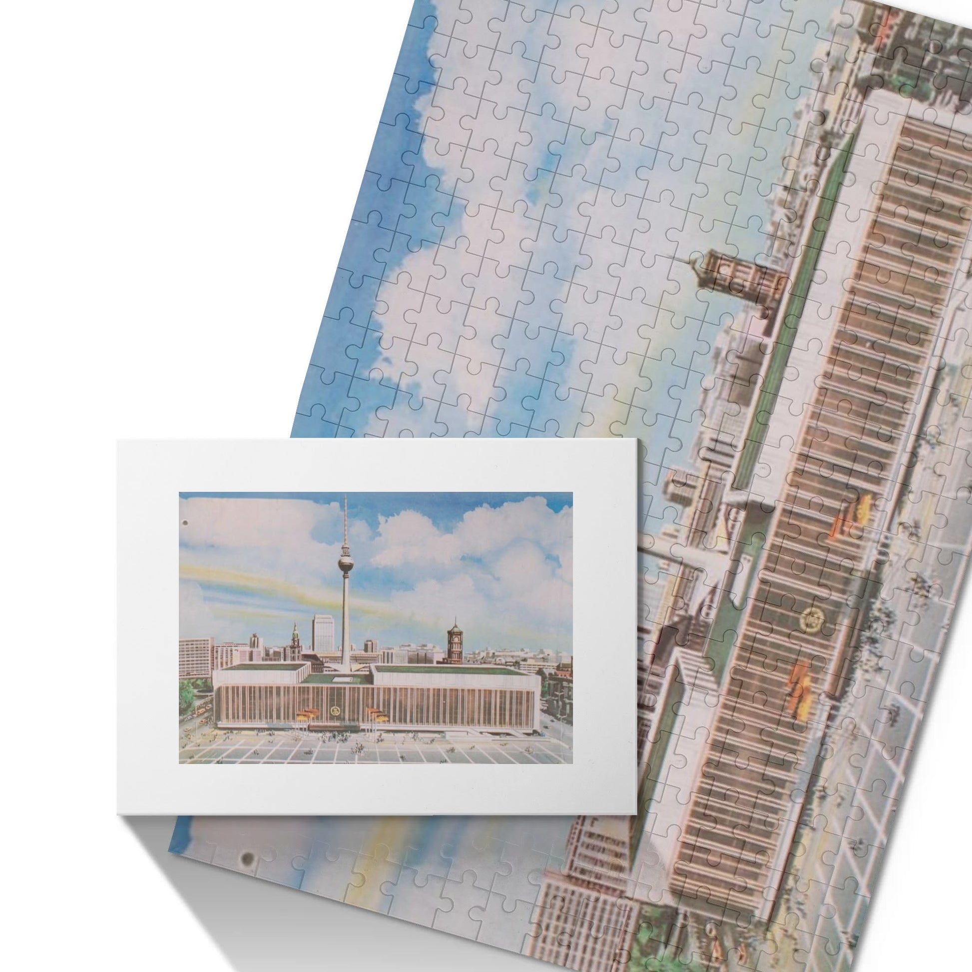 DDR Puzzle – Alexanderplatz mit Fernsehturm & Verlagshaus – 300 Teile Nostalgie-Motiv