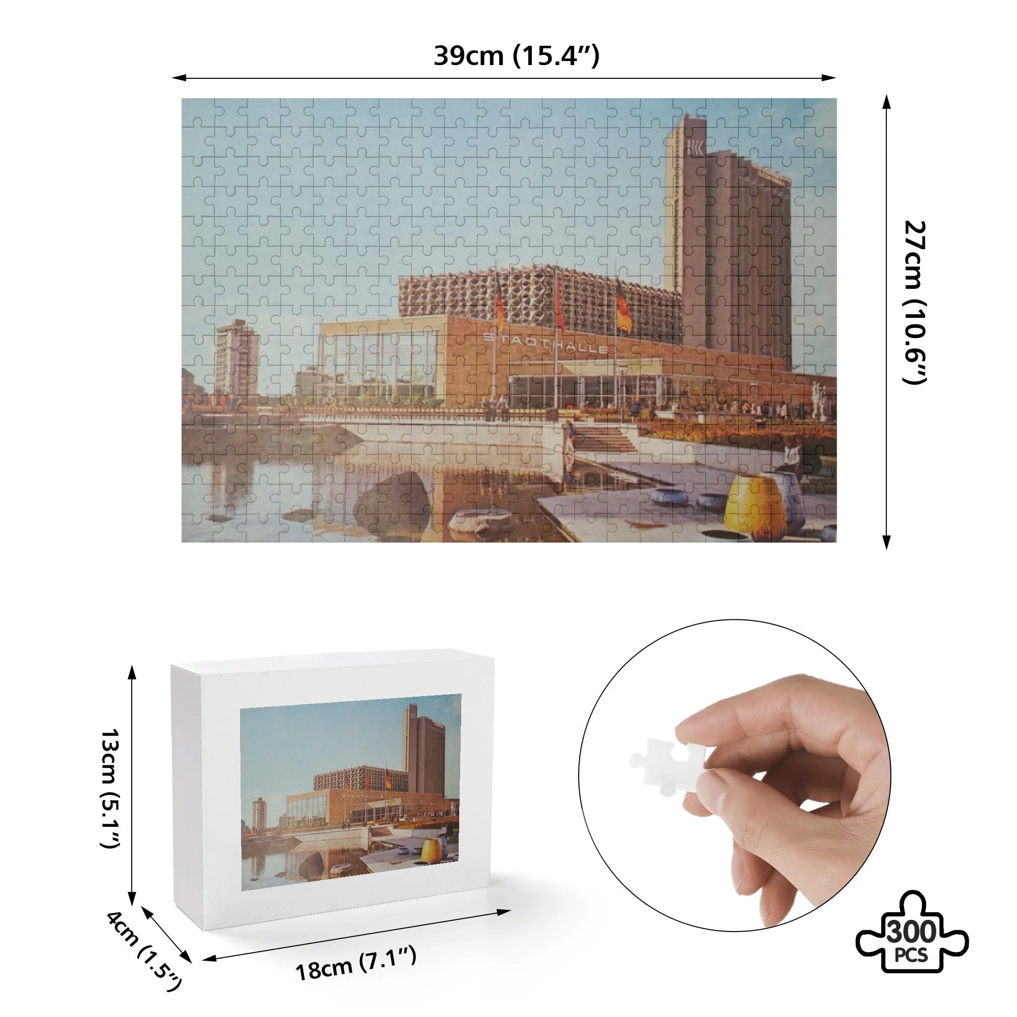 DDR Puzzle – Kongresshalle Karl-Marx-Stadt | 300 Teile | Neu & original