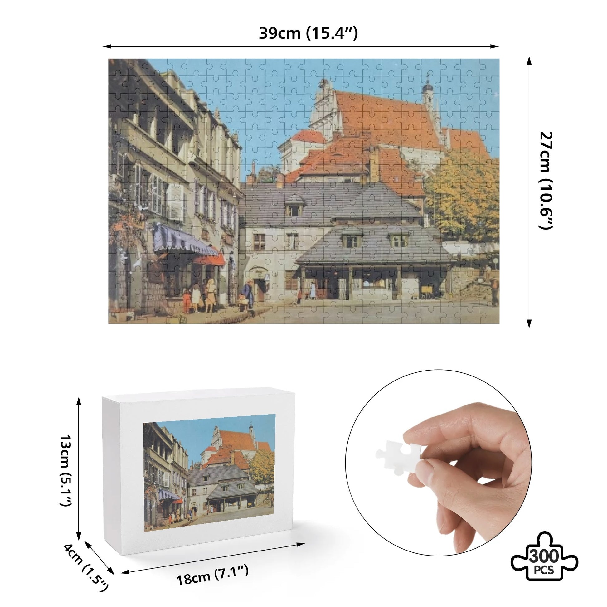Holzpuzzle MARKTPLATZ – 300 Teile