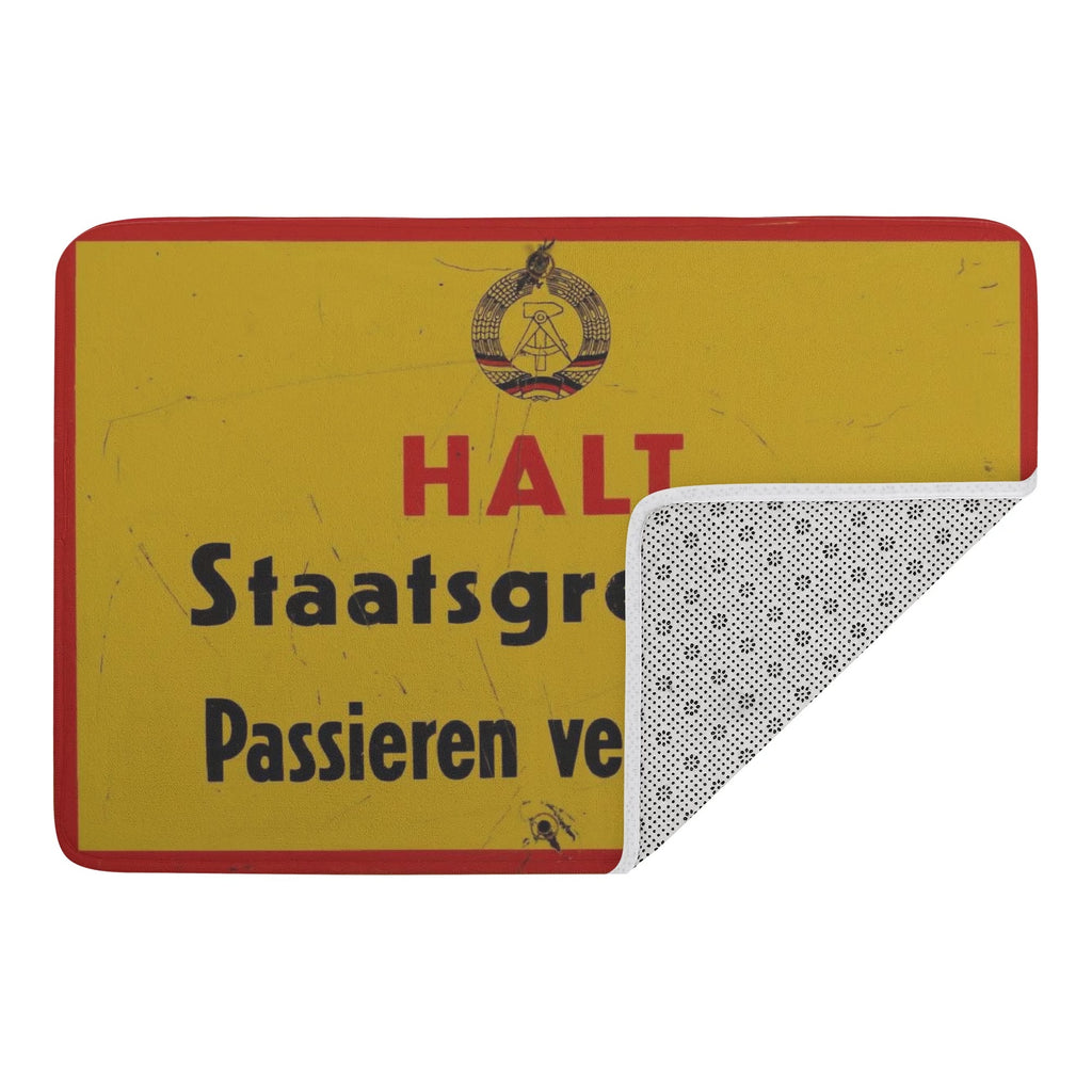 DDR Fußmatte HALT Staatsgrenze – 60×40 cm – Rutschfest & Nostalgie pur