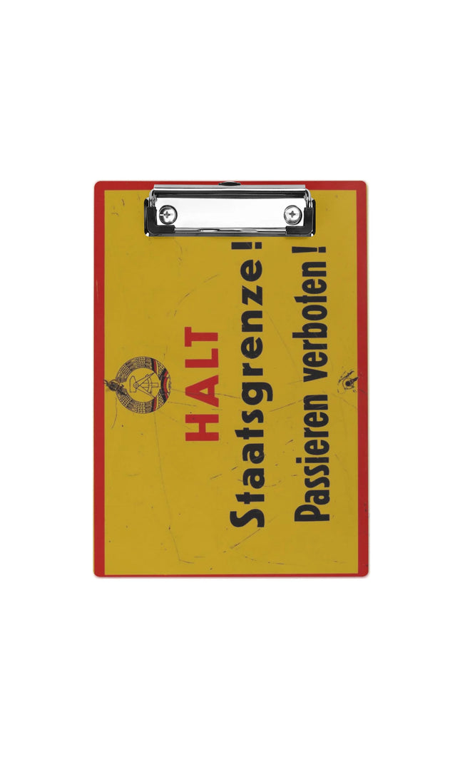 Klemmbrett Staatsgrenze