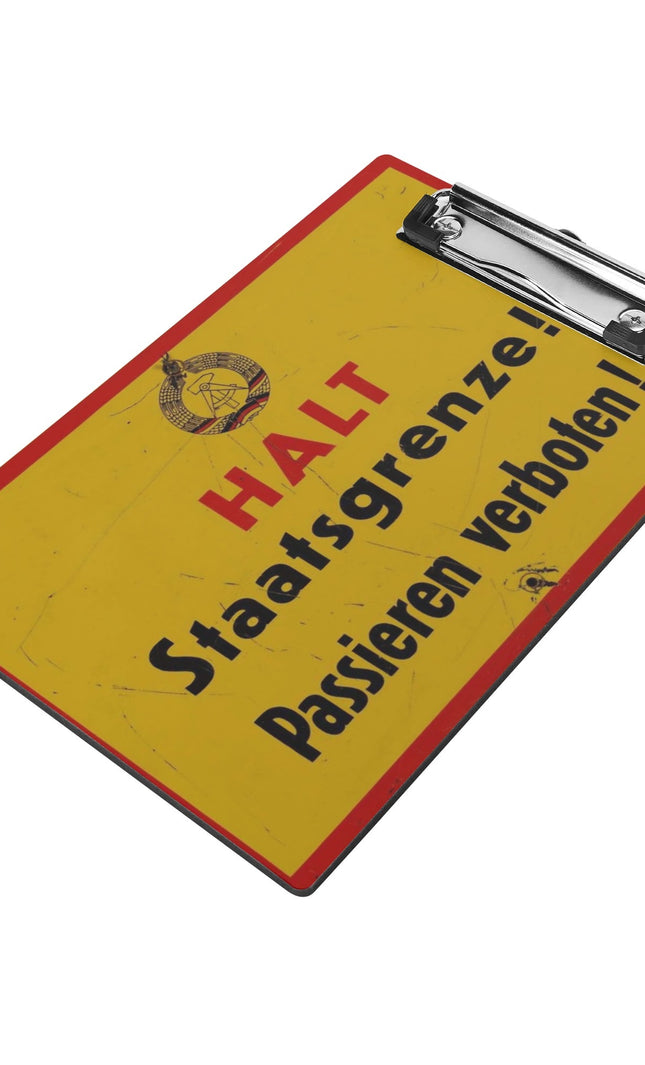 Klemmbrett Staatsgrenze