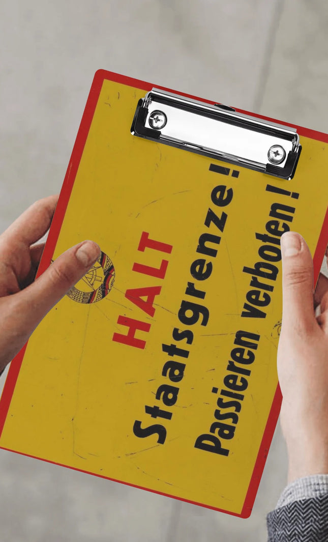 Klemmbrett Staatsgrenze