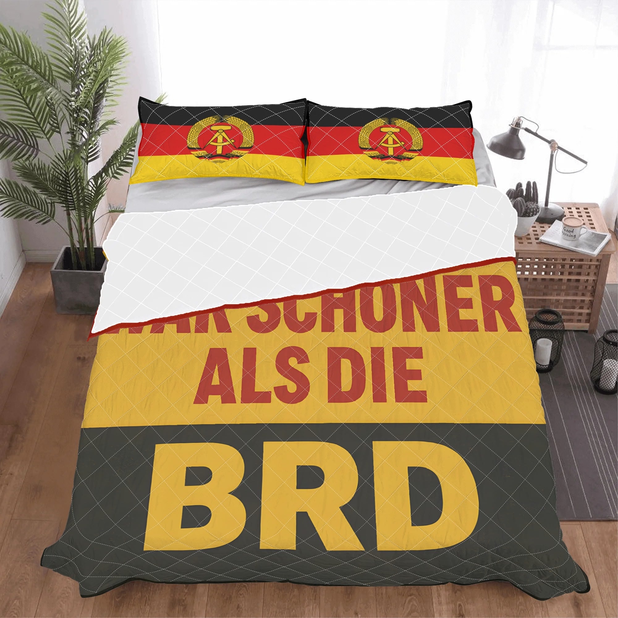DDR schöner als BRD Bettwäsche