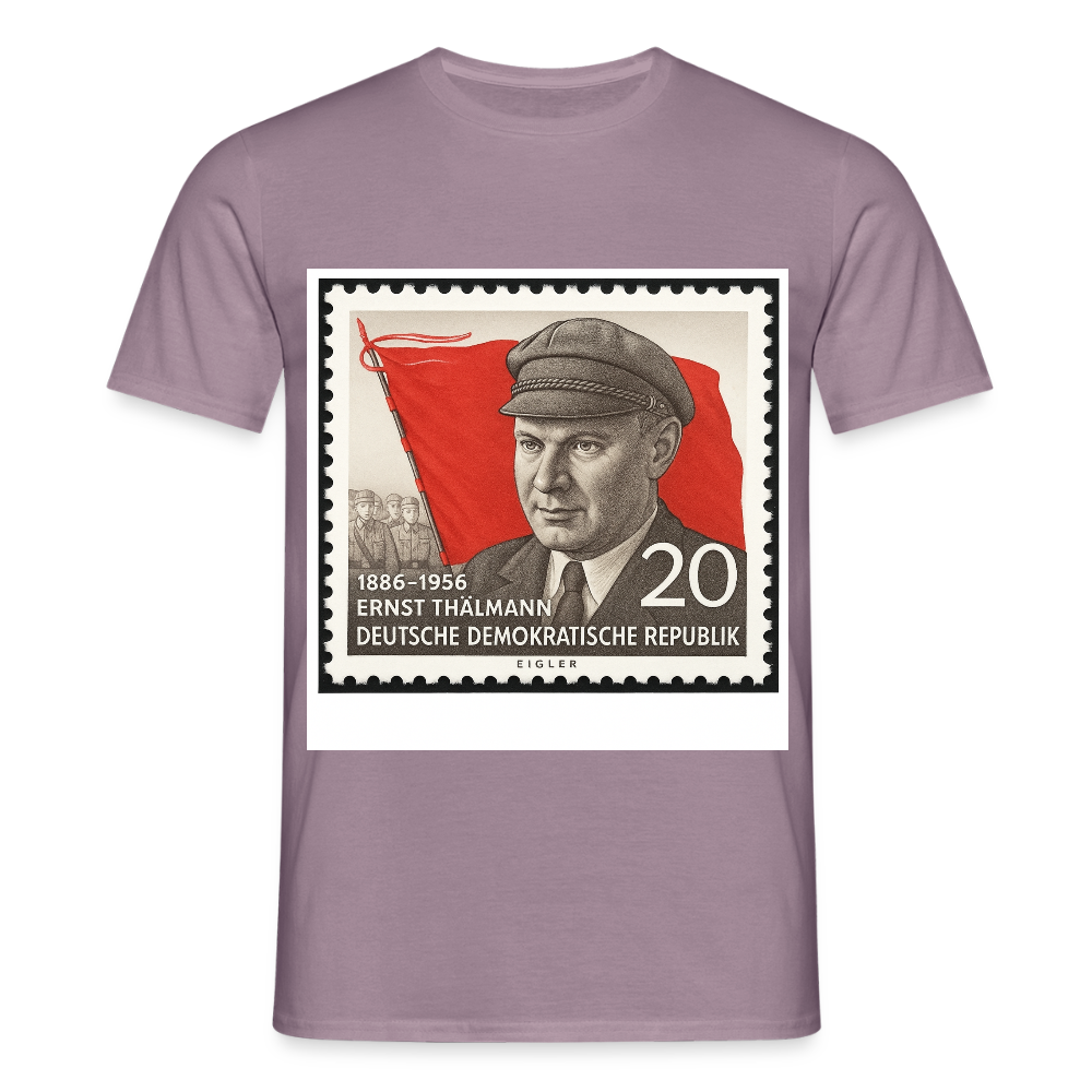 Männer T-Shirt - Lilagrau 