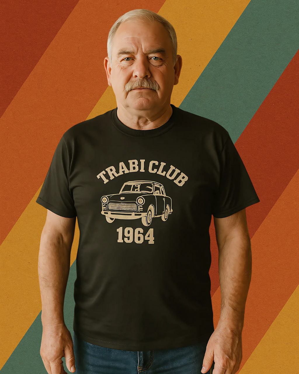 TRABI CLUB 1964 T-Shirt DDR Oldtimer Kult
