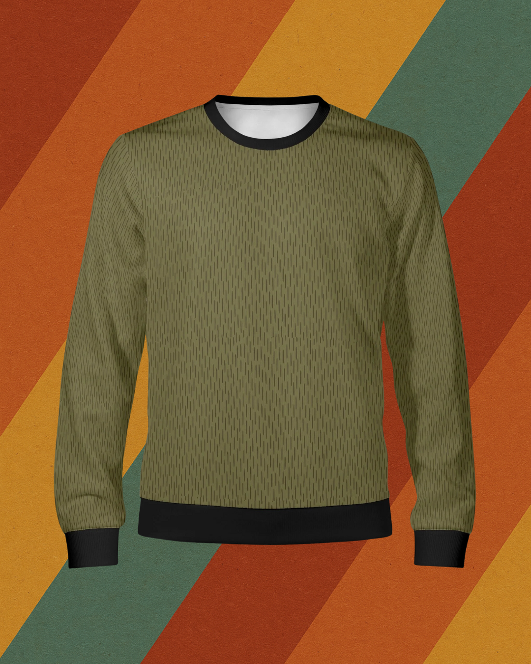 Strichtarn Pullover Armee