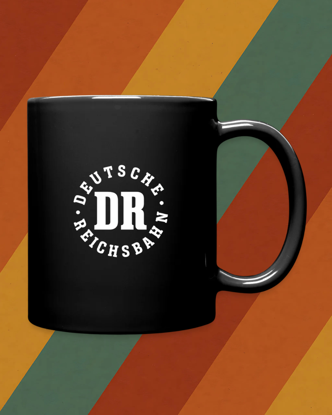 Kaffeetasse Deutsche Reichsbahn – Original DR Logo in Weiß
