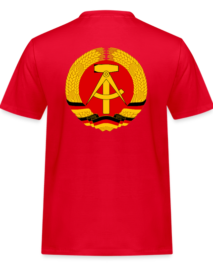 DDR WAPPEN T-Shirt - Rot
