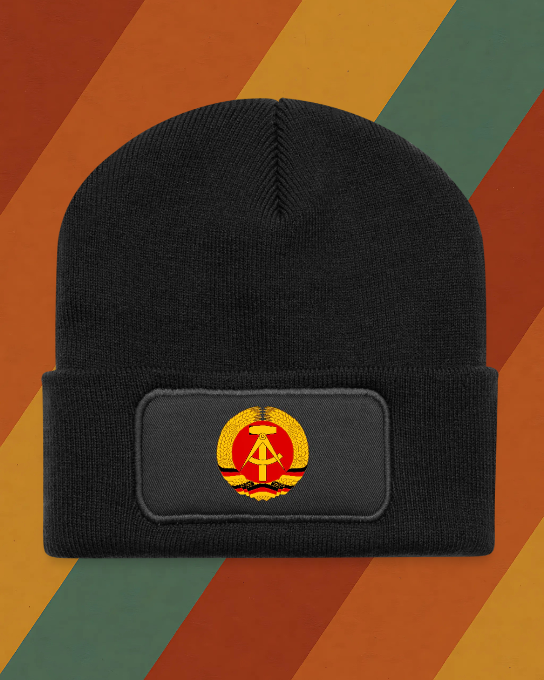 DDR 1 Recycelte Patch Beanie