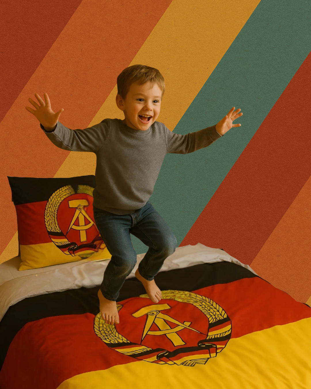DDR Bettwäsche – Staatswappen-Design