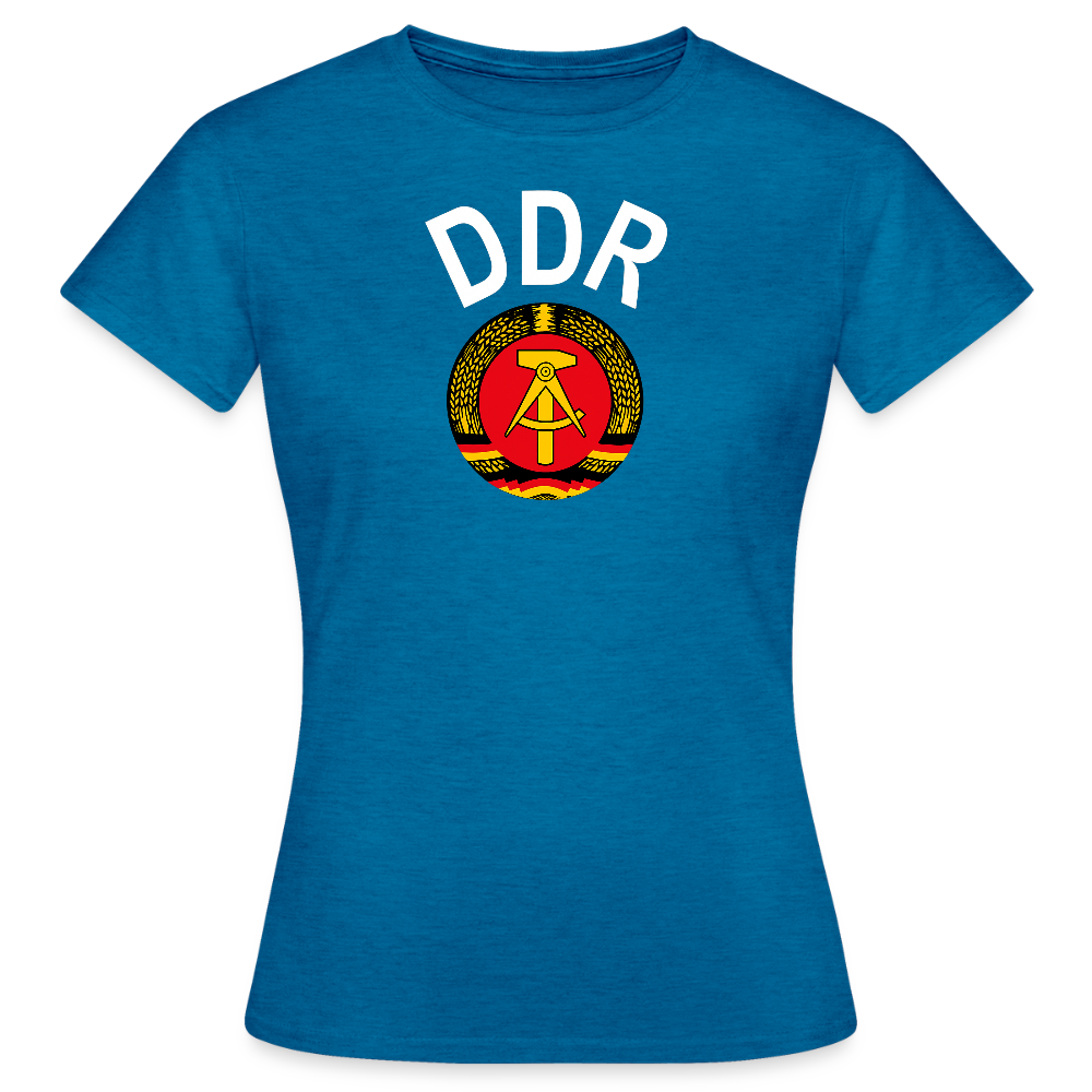 Frauen T-Shirt - Antikblaues Saphir meliert