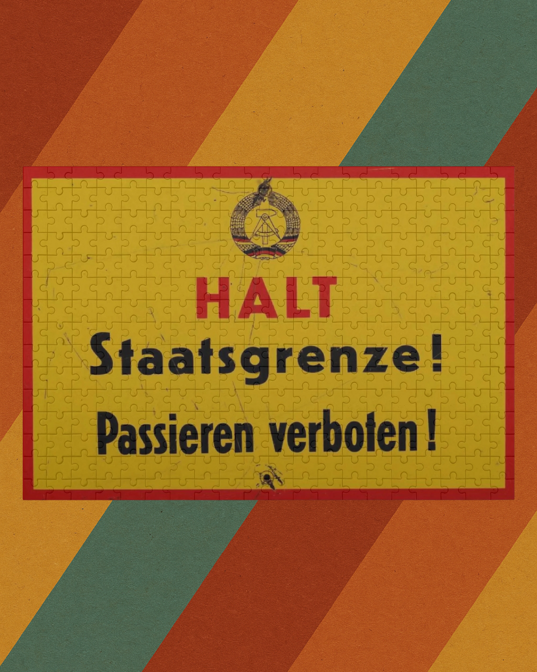 DDR Puzzle – HALT Staatsgrenze