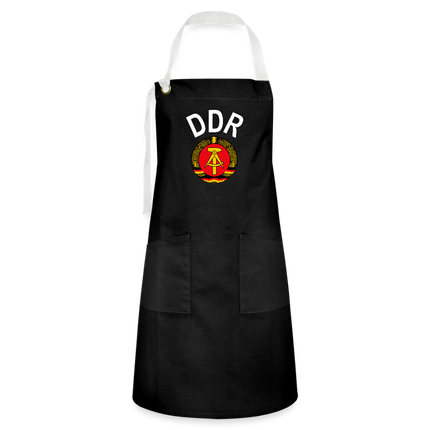 Kontrastschürze - Schwarz/Weiß