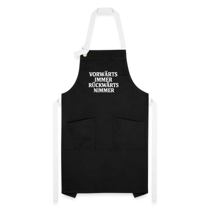 Kontrastschürze - Schwarz/Weiß