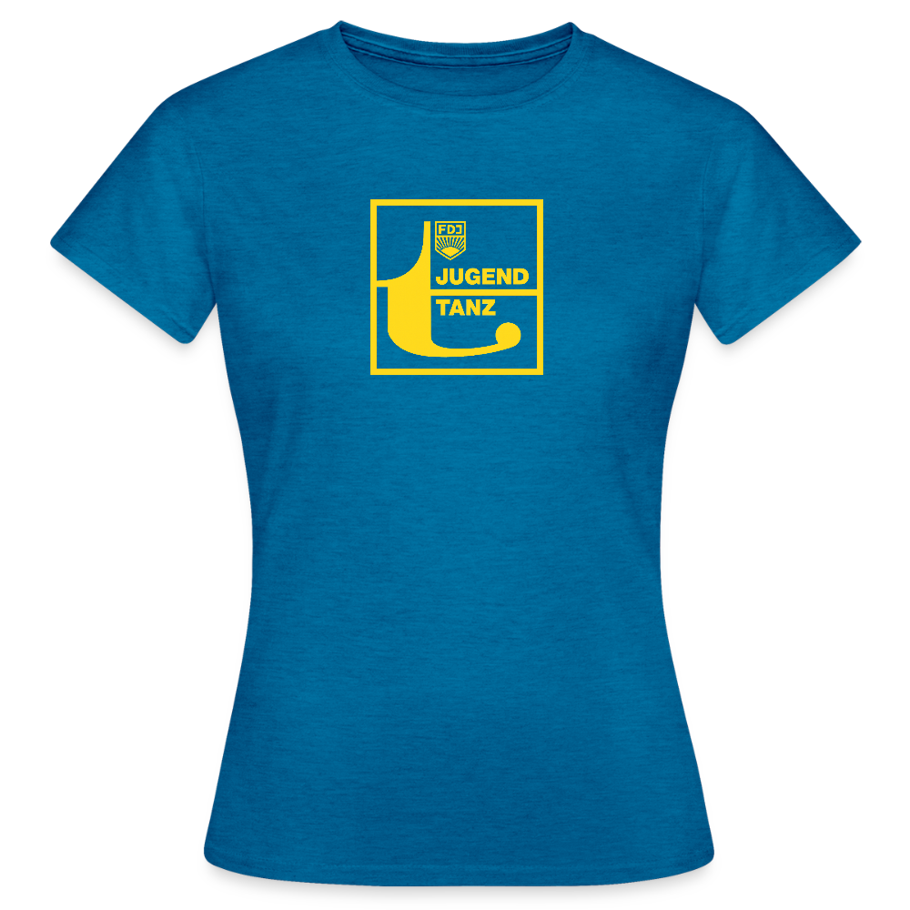 Frauen T-Shirt - Antikblaues Saphir meliert