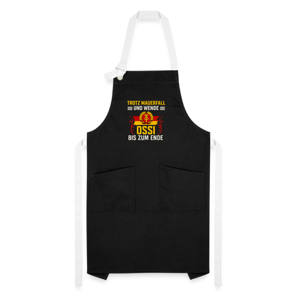 Kontrastschürze - Schwarz/Weiß