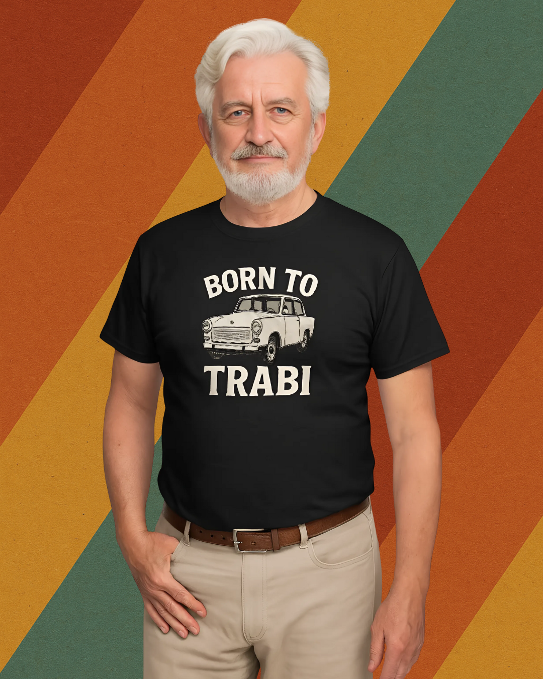 Born to Trabi – Kult T-Shirt für Trabi-Fans und DDR-Nostalgiker